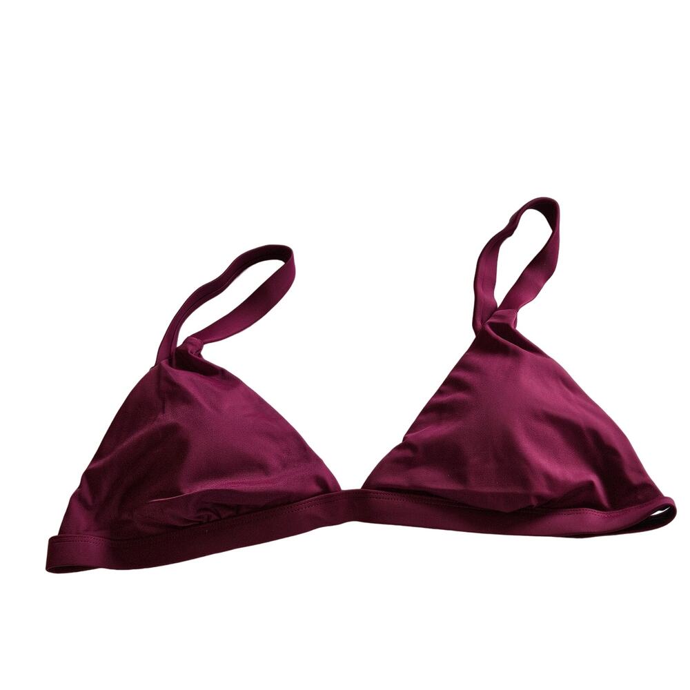 Andie Caicos‎ Triangle Bikini Top Swim Plum Women's Large